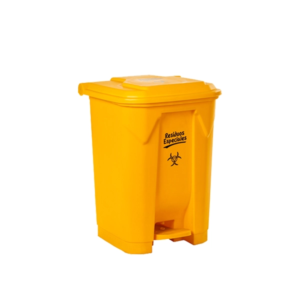 Contenedor con pedal 25 L amarillo