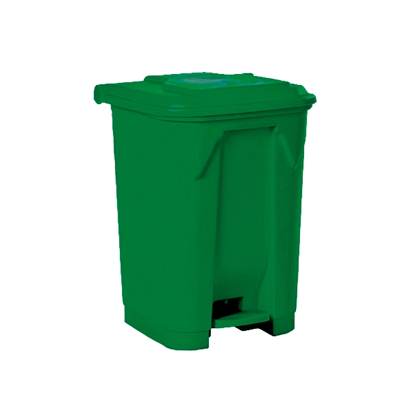 Contenedor con pedal 40 L verde