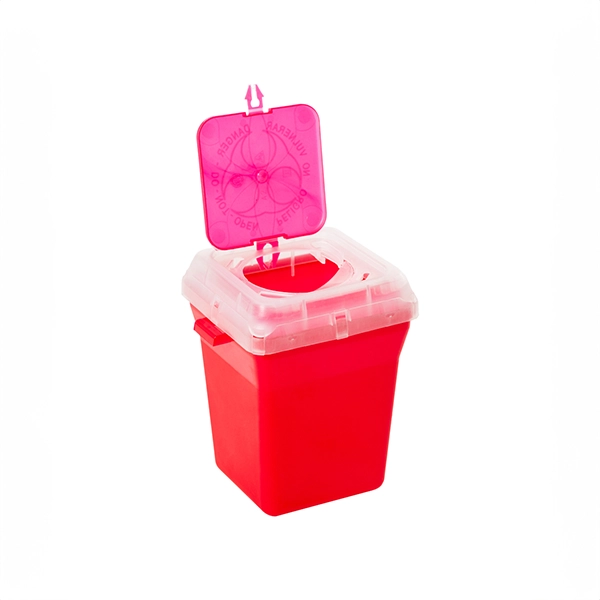 Contenedor para cortopunzantes 1,5 L rojo