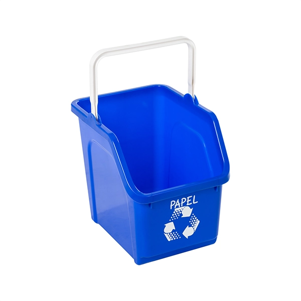 Contenedor de reciclaje apilable 20 L azul