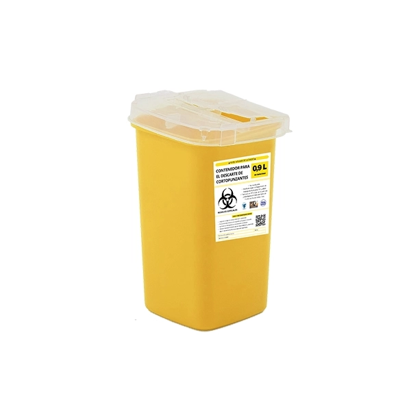 Contenedor para cortopunzantes GB-1 amarillo